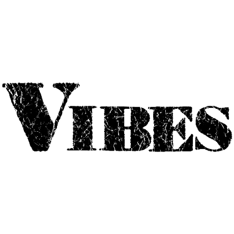 VIBES V-Tシャツ  SILVERプリント