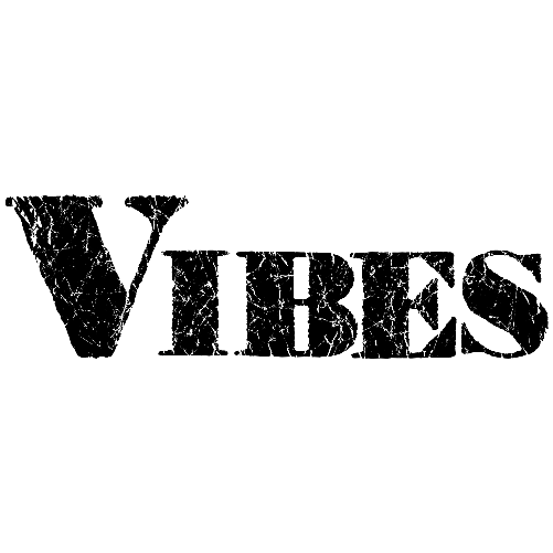 VIBES V-Tシャツ SILVERプリント | VIBES MAGAZINE SHOP