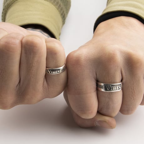VIBES SILVER RING SLIM