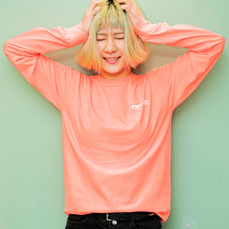actwiseロゴ 長袖Ｔシャツ（neon ORANGE）