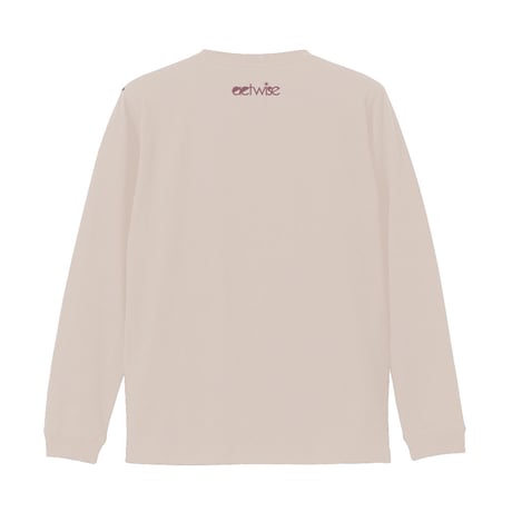 actwise パンダ哲学 長袖Tシャツ（サンド）