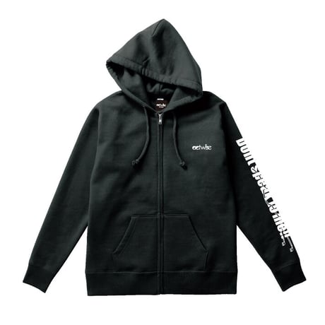 actwise Don't speak フルZIPパーカー裏起毛 （Deep Black）