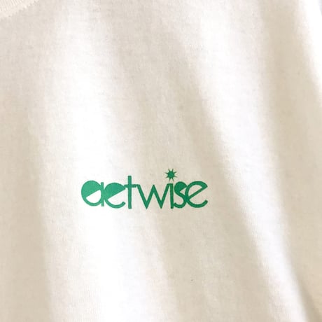 actwise  ロゴＴシャツ（シンプルホワイト）