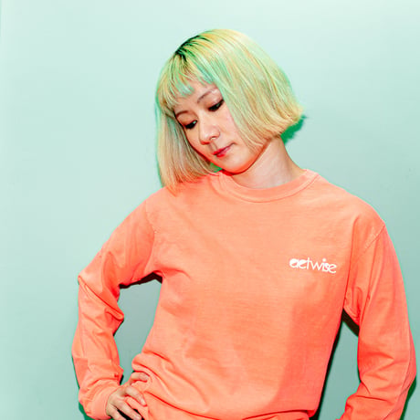 actwiseロゴ 長袖Ｔシャツ（neon ORANGE）