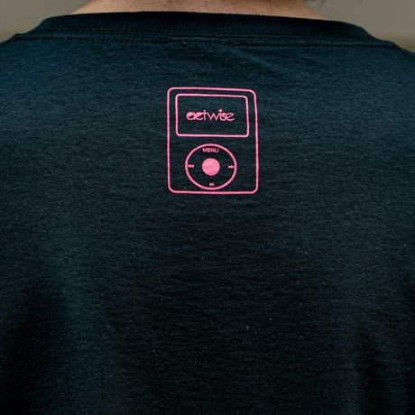 actwise x Portable Music PlayerＴシャツ（BLACK）