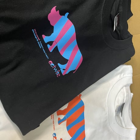 2TONE Animal ビッグシルエットロンＴ（ホワイト）