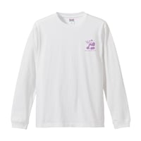 actwise パンダ哲学 長袖Tシャツ（ホワイト）