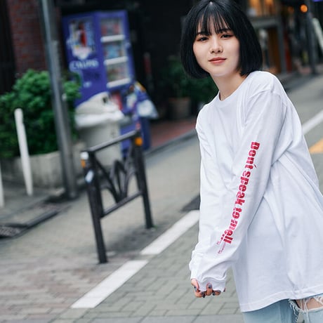 actwise Don't speak ロンT (ホワイト)