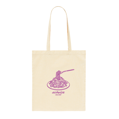 actwise Pasta de トート（Natural x Purple）