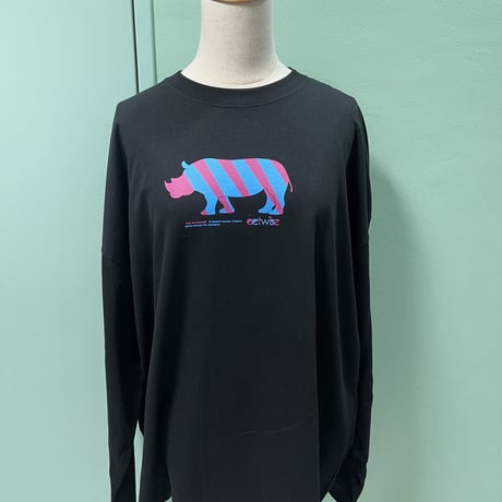 2TONE Animal ビッグシルエットロンＴ（ブラック）