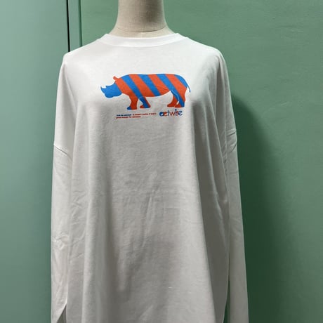 2TONE Animal ビッグシルエットロンＴ（ホワイト）