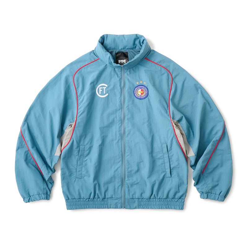 SUPPLEX® NYLON TRACK JACKET DUSTY BLUE | CANOLA