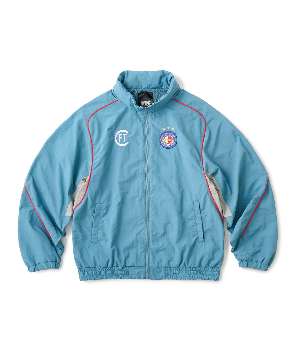 SUPPLEX® NYLON TRACK JACKET DUSTY BLUE | CANOLA