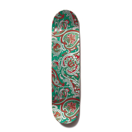 EVISEN PAISLEY RED TURQUOISE DECK 8.0