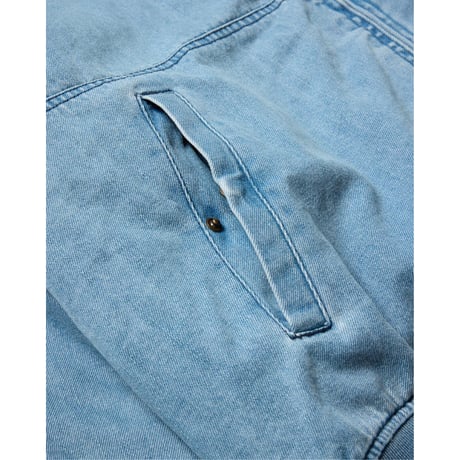 EVISEN EYE FIRE DENIM PUFF JACKET