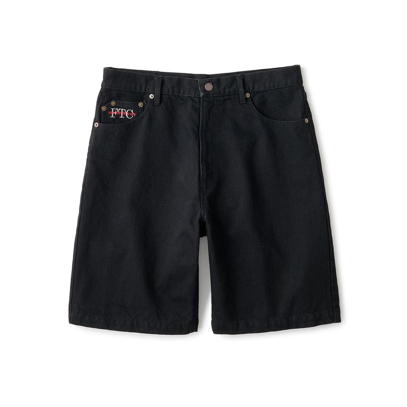 FTC DENIM SHORT BLACK | CANOLA SKATESHOP