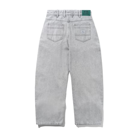 BUTTER GOODS WIDE CUT DENIM JEANS GREY WASH