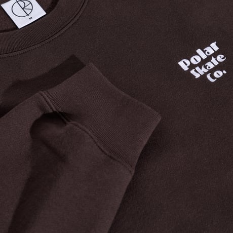 POLAR SKATE.CO DAVE CREWNECK NEW SPORT CHOCOLATE
