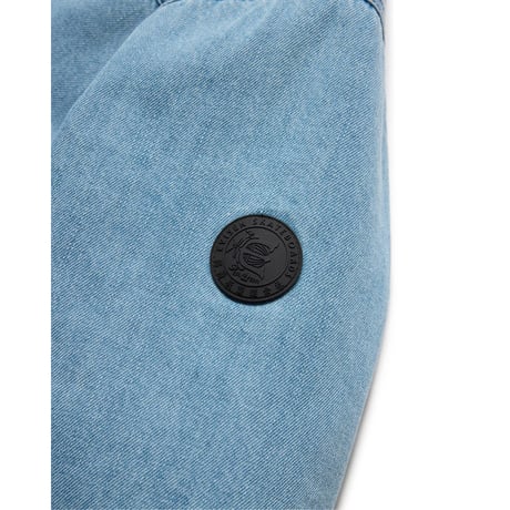 EVISEN EYE FIRE DENIM PUFF JACKET