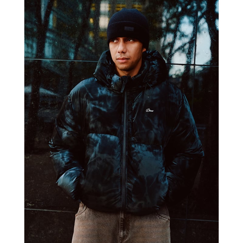 DIME WAVY PUFFER SMOKE BLACK | CANOLA SKATESHOP
