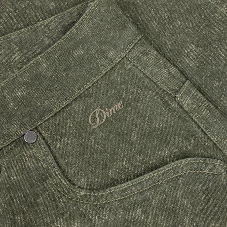 DIME BAGGY DENIM SHORTS ELECTRIC GREEN
