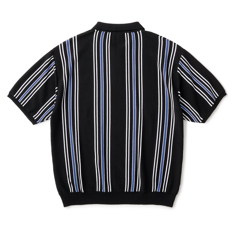 トップス FTC / STRIPE KNIT POLO FTC STRIPE KNIT POLO BLACK | CANOLA SKATESHOP