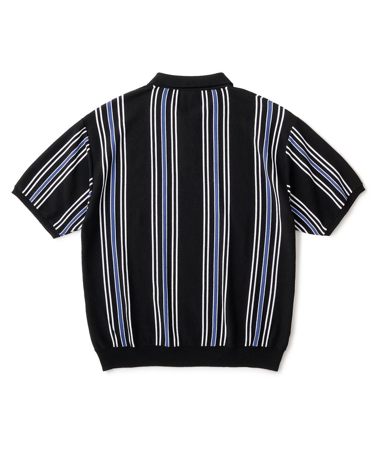 FTC STRIPE KNIT POLO BLACK | CANOLA SKATESHOP