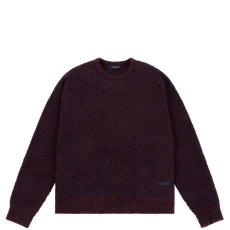 DIME MOHAIR WAVE KNIT BURGUNDY