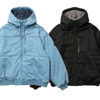 EVISEN EYE FIRE DENIM PUFF JACKET