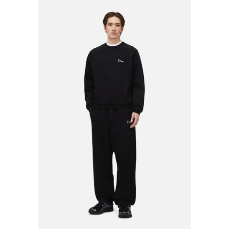 DIME CLASSIC SMALL LOGO CREWNECK BLACK