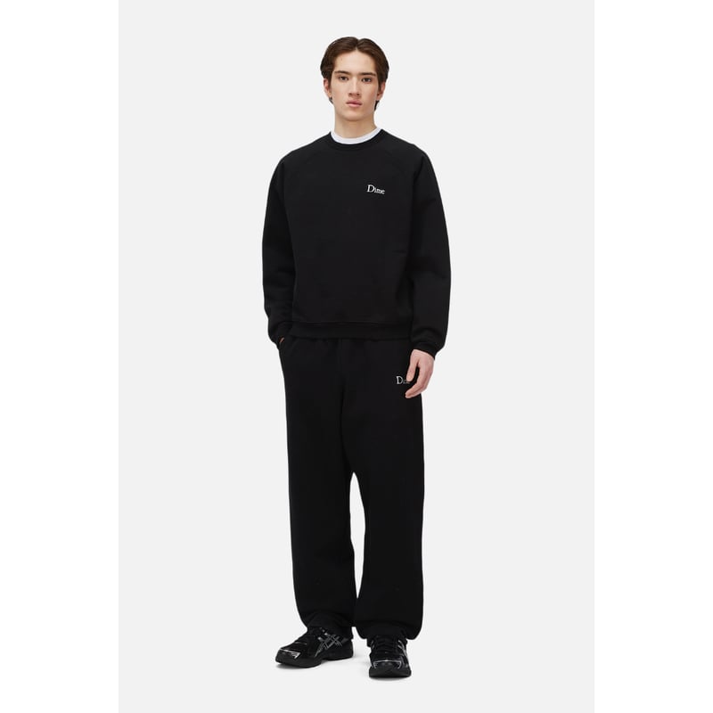 DIME CLASSIC SMALL LOGO CREWNECK BLACK | CANOLA