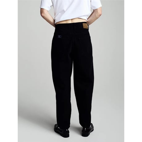 POP TRADING COMPANY DRS DENIM SEAM PANTS WASHED BLACK