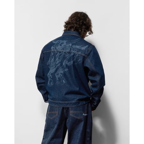 BUTTER GOODS BULL SELVEDGE DENIM JACKET RAW INDIGO
