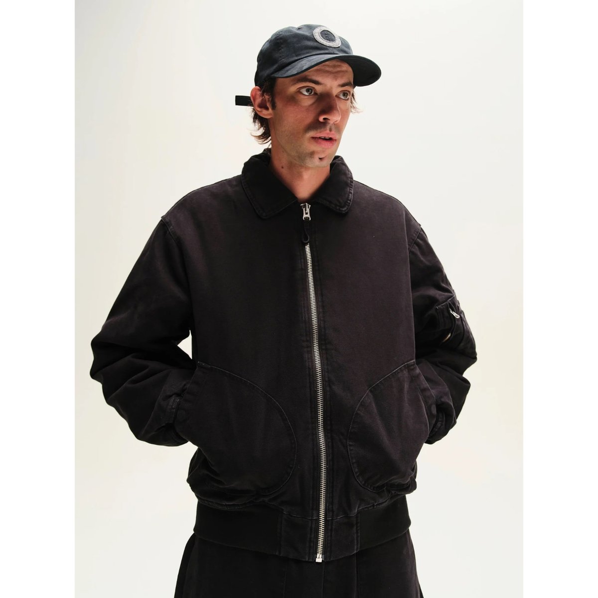 POP TRADING COMPANY フライトジャケット Pop Flight Jacket Black