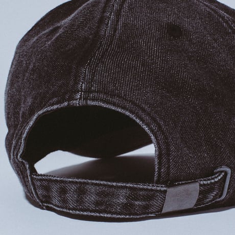 FUCKING AWESOME THREE SPIRAL WASHED DENIM 6-PANEL HAT BLACK