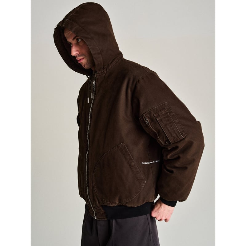POP TRADING COMPANY HOODED FLIGHT JACKET DELICI