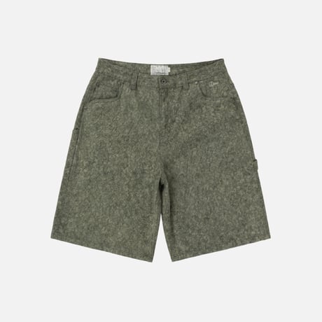 DIME BAGGY DENIM SHORTS ELECTRIC GREEN