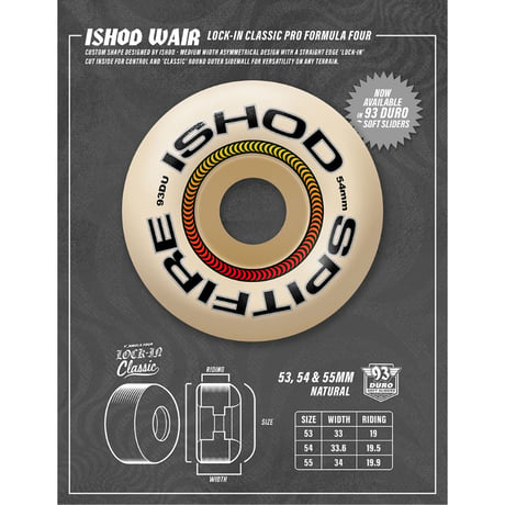 SPITFIRE FORMULA FOUR LOCK-IN CLASSIC ISHOD 93D 53mm