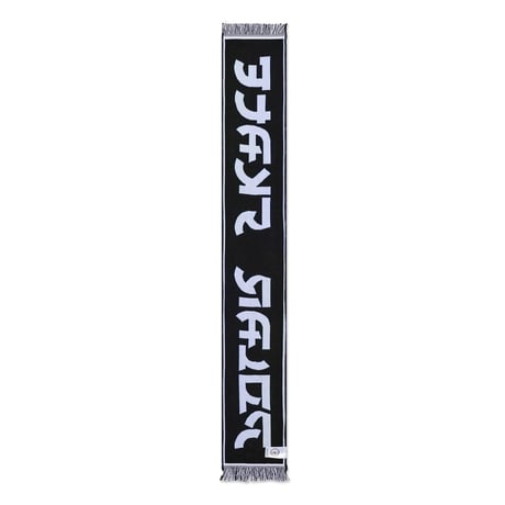 POLAR SKATE CO. FOOTBALL SCARF SQUARES BLUE / GREEN