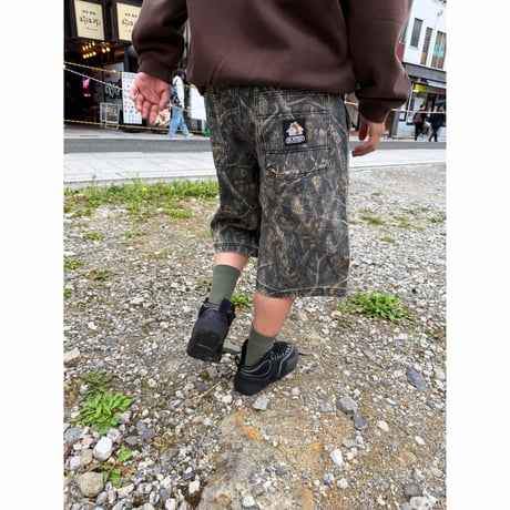 BUTTER GOODS WORK SHORTS FOREST CAMO