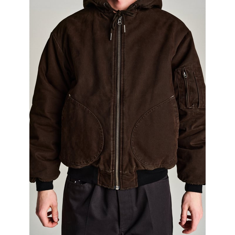 POP TRADING COMPANY HOODED FLIGHT JACKET DELICI