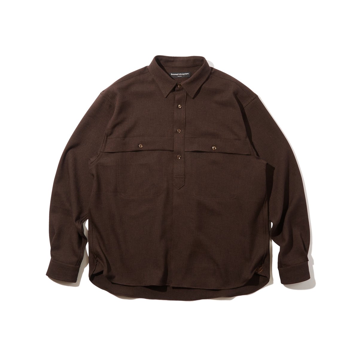 DIASPORA SKATEBOARDS BRO SHIRT BROWN | CANOLA S...