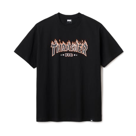 FTC×THRASHER LOGO TEE BLACK