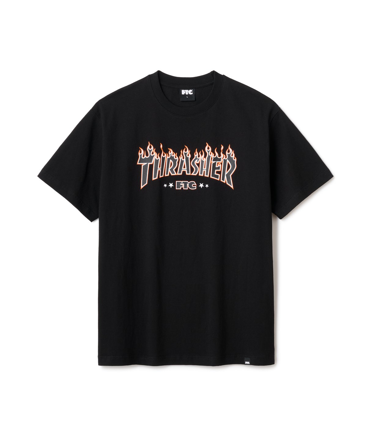 FTC×THRASHER LOGO TEE BLACK | CANOLA SKATESHOP