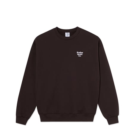POLAR SKATE.CO DAVE CREWNECK NEW SPORT CHOCOLATE
