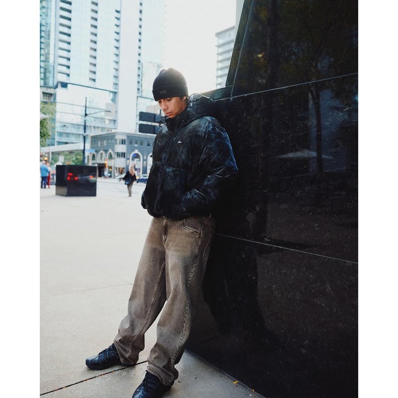 DIME WAVY PUFFER SMOKE BLACK | CANOLA SKATESHOP