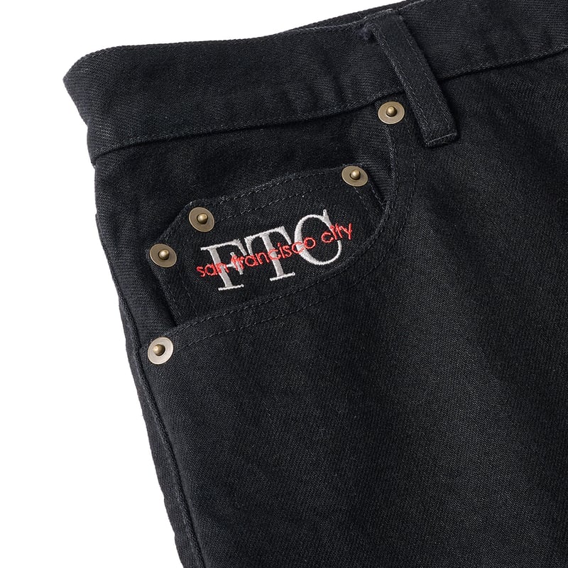 FTC デニム スケーター FTC DENIM SHORT BLACK | CANOLA SKATESHOP