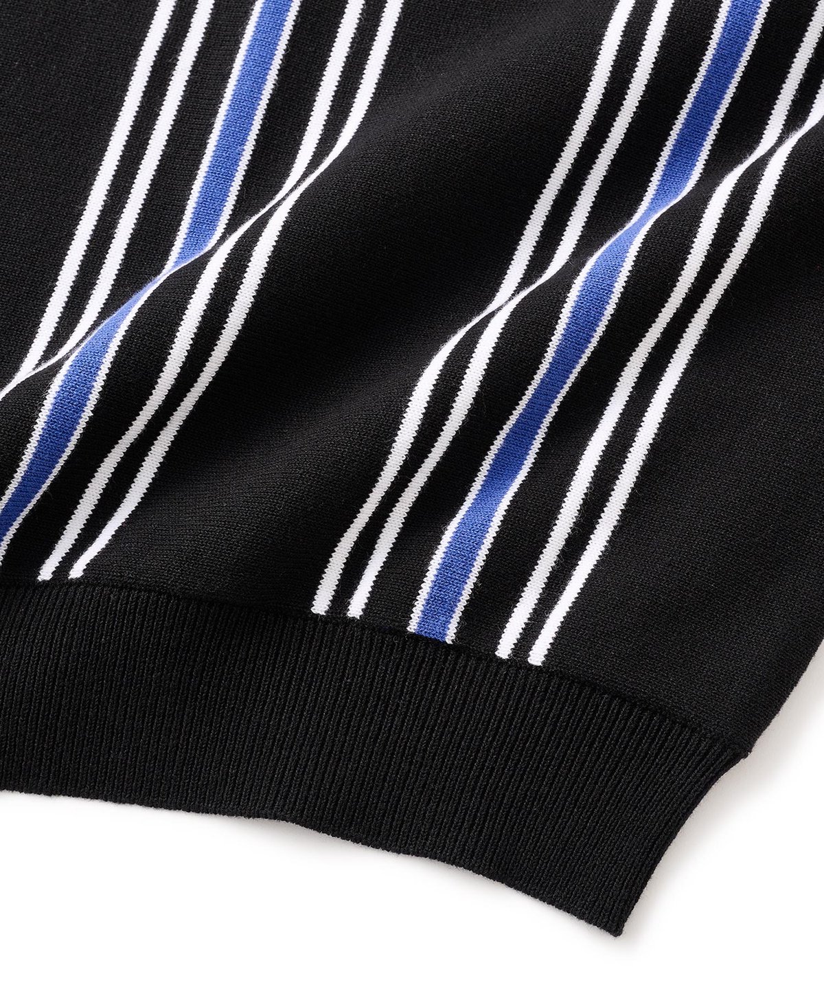 FTC STRIPE KNIT POLO BLACK | CANOLA SKATESHOP