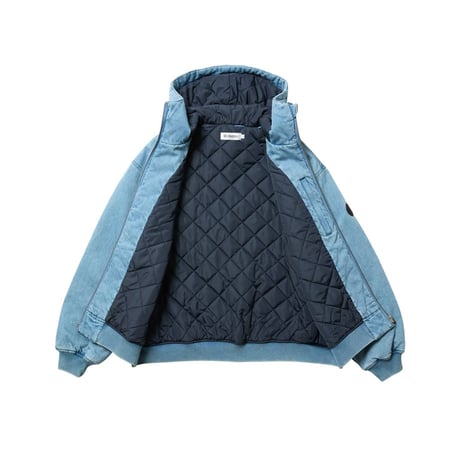 EVISEN EYE FIRE DENIM PUFF JACKET
