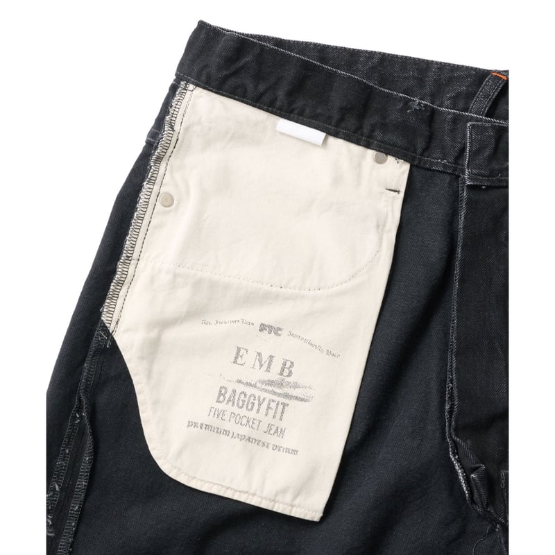 FTC EMB DENIM PANT BLACK | CANOLA SKATESHOP